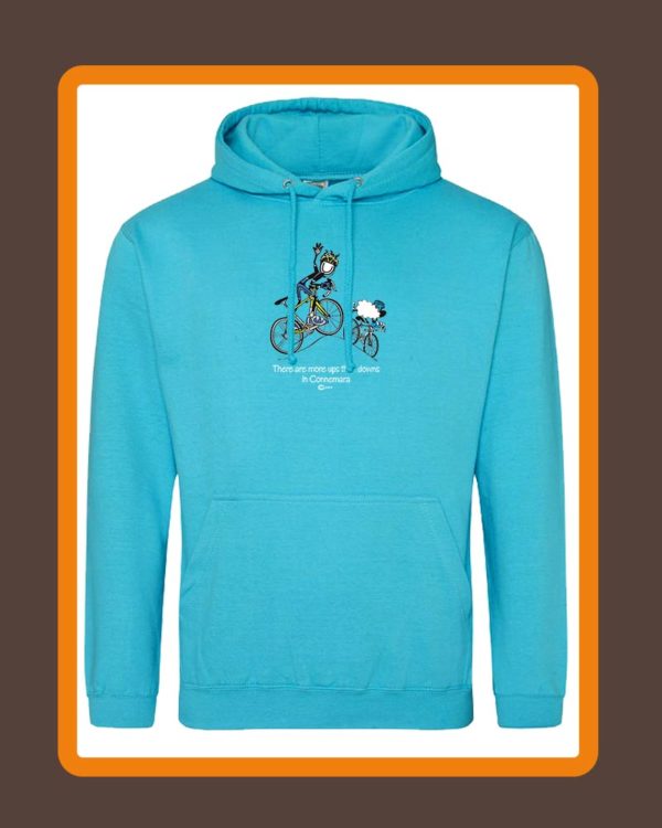 Conn O'Mara Adults Hoodie There Are More Ups Than Downs (Road Bike) - Image 7